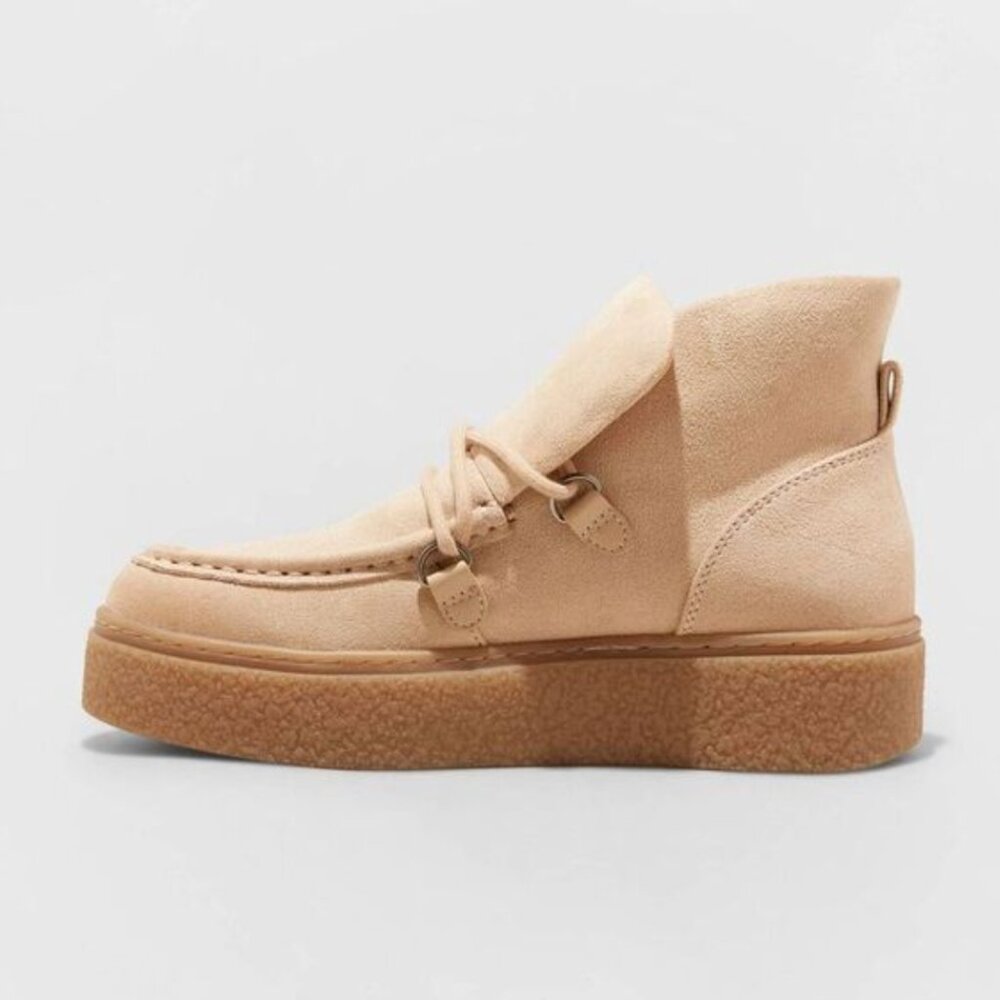 Universal Thread Tan Amara Style Winter Wedge Boo… - image 2